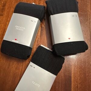 Avenue Black Sweater Tights